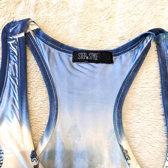 Step in Style Layered Flowing TBack Blouse - Picture 3 of 4